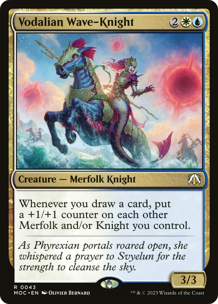 Vodalian Wave-Knight (MOC-043) [March of the Machine Commander] MTG Single Wizards of the Coast