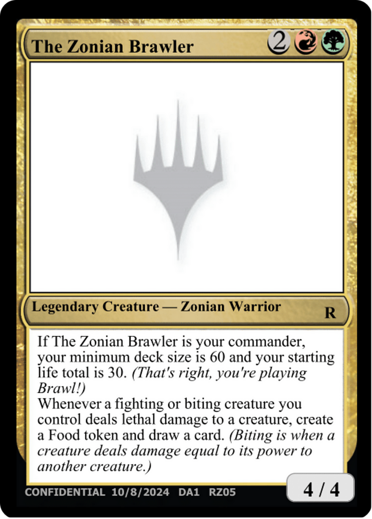 The Zonian Brawler (UNK-RZ05G) [Misc] Unknown Event MTG Single Wizards of the Coast