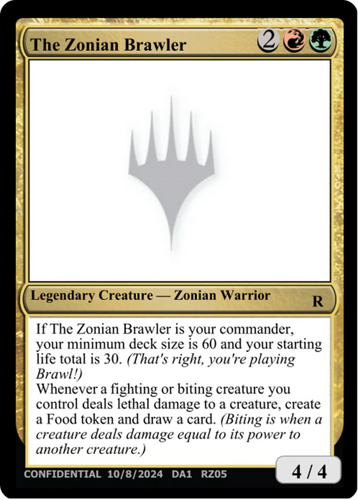 The Zonian Brawler (UNK-RZ05G) [Misc] Unknown Event MTG Single Wizards of the Coast