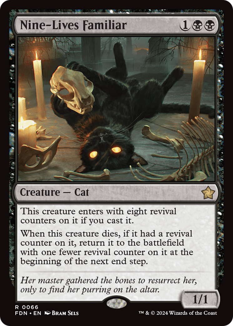 Nine-Lives Familiar (FDN-066) [Foundations] Foil MTG Single Wizards of the Coast