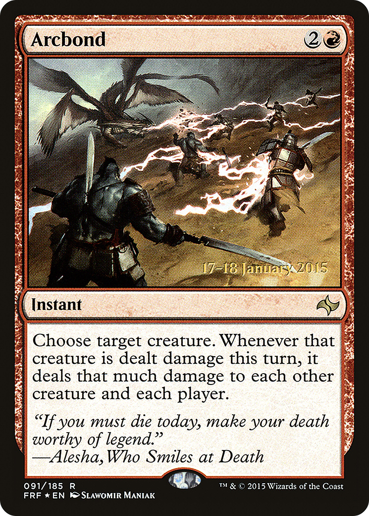 Arcbond (PRE-091) [Fate Reforged Promos] Foil MTG Single Wizards of the Coast