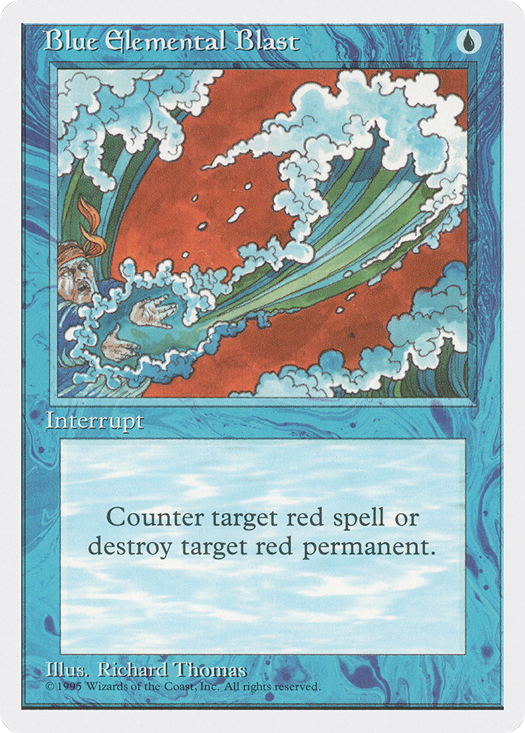 Blue Elemental Blast (4ED-063) [Fourth Edition] MTG Single Wizards of the Coast