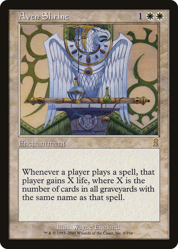 Aven Shrine (ODY-009) [Odyssey] Foil MTG Single Wizards of the Coast