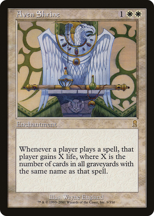 Aven Shrine (ODY-009) [Odyssey] Foil MTG Single Wizards of the Coast