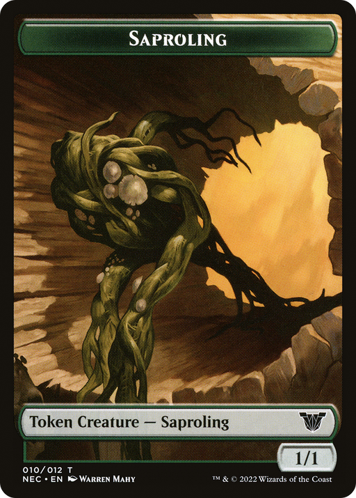 Saproling (TNEC-010) [Tokens] Neon Dynasty Commander Tokens MTG Single Wizards of the Coast