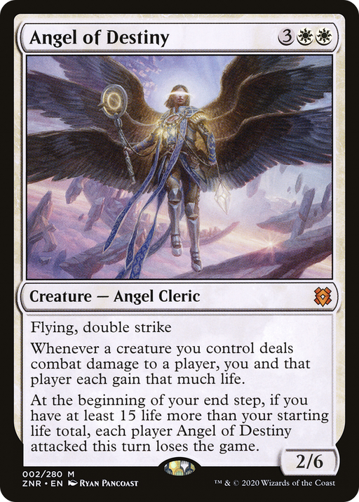 Angel of Destiny (ZNR-002) [Zendikar Rising] MTG Single Wizards of the Coast