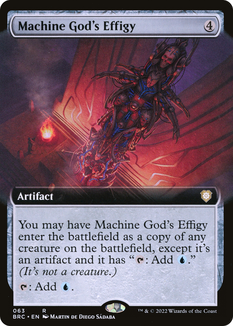 Machine God's Effigy (BRC-063) [The Brothers' War Commander] (Extended Art) MTG Single Wizards of the Coast