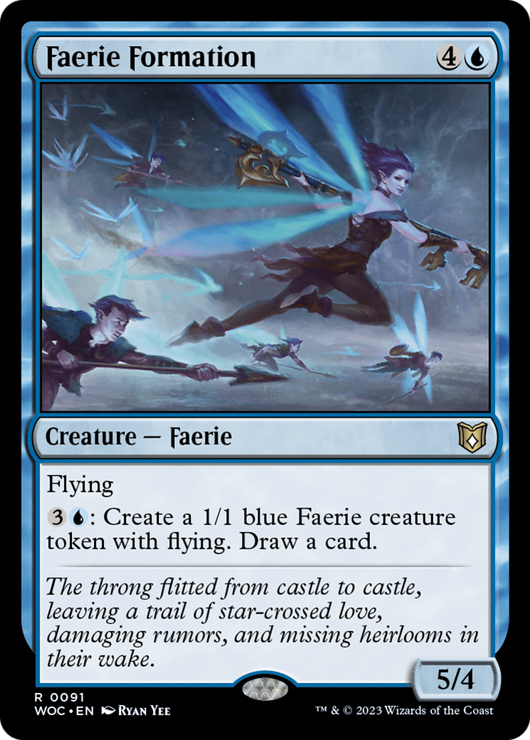 Faerie Formation (WOC-091) [Wilds of Eldraine Commander] MTG Single Wizards of the Coast