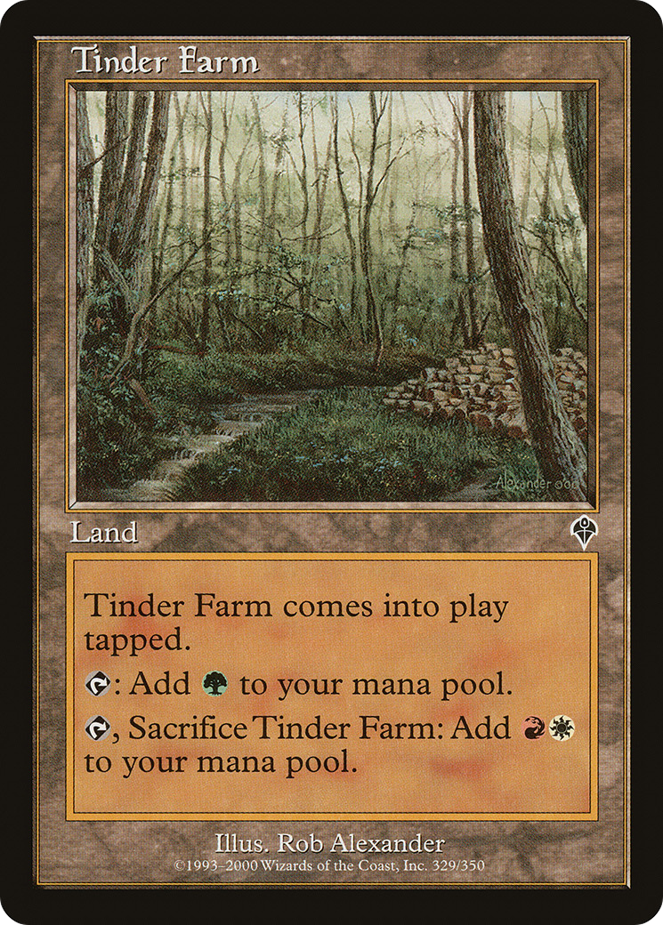 Tinder Farm (INV-329) [Invasion] Foil MTG Single Wizards of the Coast