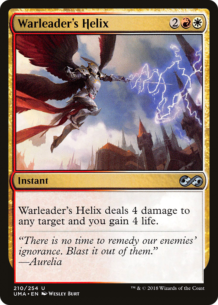 Warleader's Helix (UMA-210) [Ultimate Masters] Foil MTG Single Wizards of the Coast