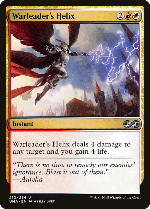 Warleader's Helix (UMA-210) [Ultimate Masters] MTG Single Wizards of the Coast