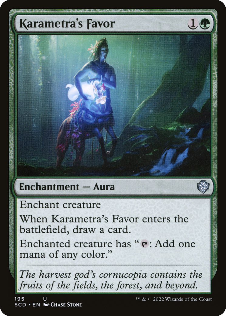 Karametra's Favor (SCD-195) [Starter Commander Decks] MTG Single Wizards of the Coast