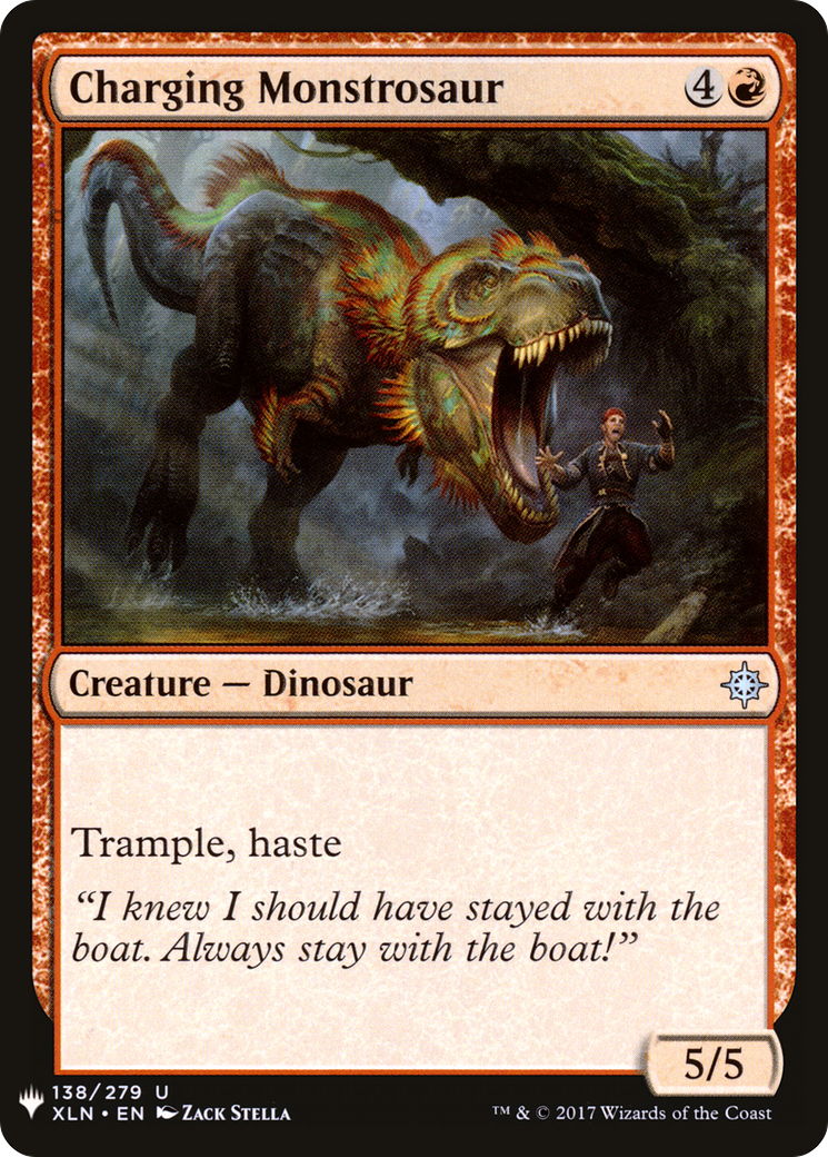 Charging Monstrosaur (LIST-XLN-138) [Mystery Booster] The List MTG Single Wizards of the Coast