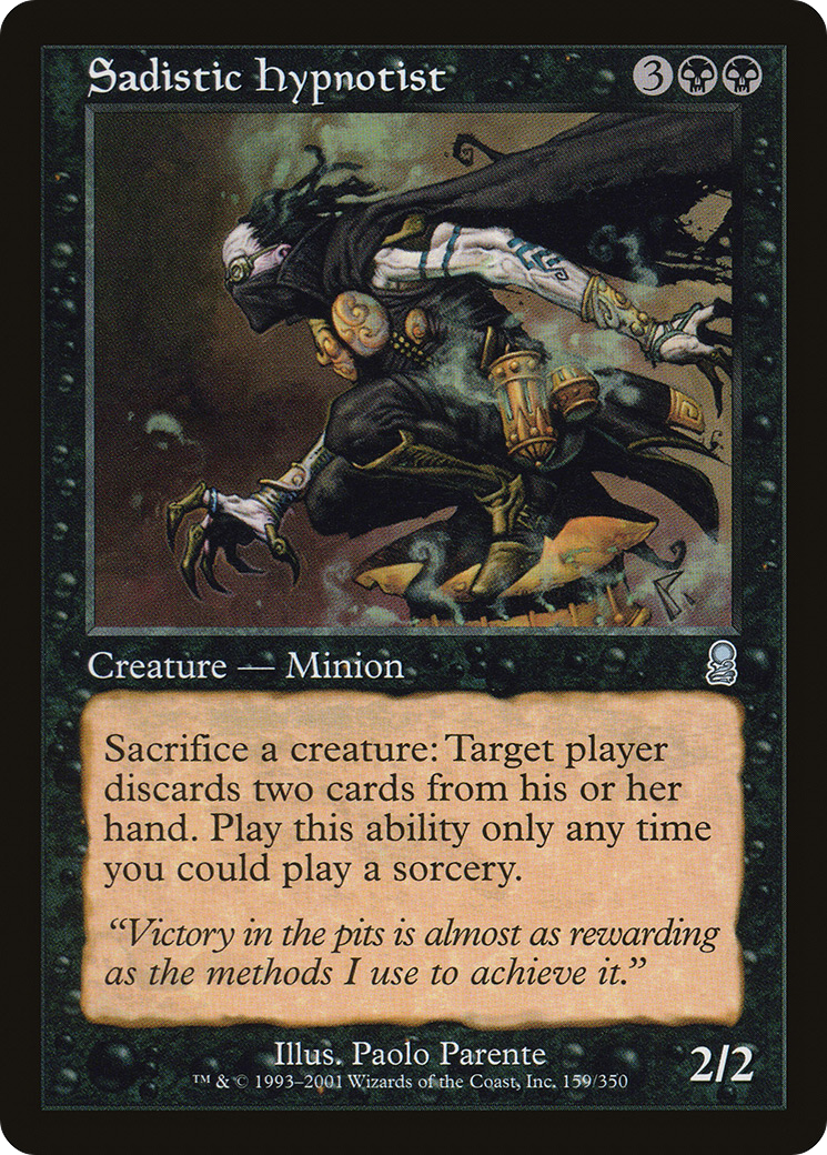 Sadistic Hypnotist (ODY-159) [Odyssey] Foil MTG Single Wizards of the Coast