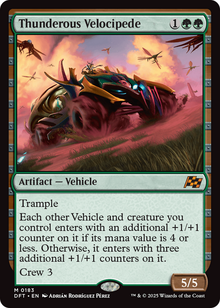 Thunderous Velocipede (DFT-183) [Aetherdrift] MTG Single Wizards of the Coast