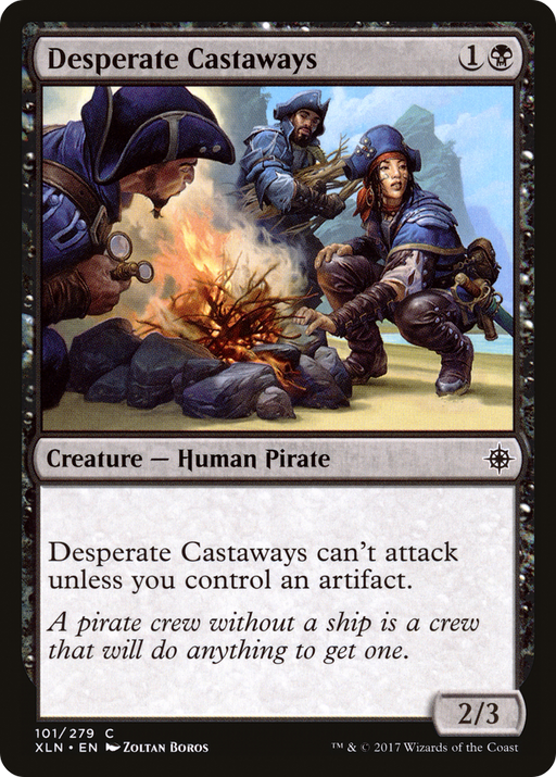 Desperate Castaways (XLN-101) [Ixalan] Foil MTG Single Wizards of the Coast