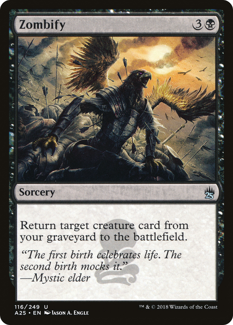 Zombify (A25-116) [Masters 25] Foil MTG Single Wizards of the Coast