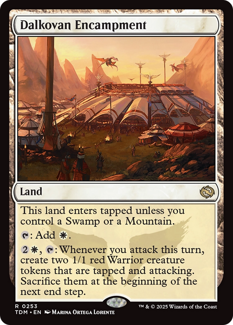 Dalkovan Encampment (TDM-253) [Tarkir: Dragonstorm] Foil MTG Single Wizards of the Coast