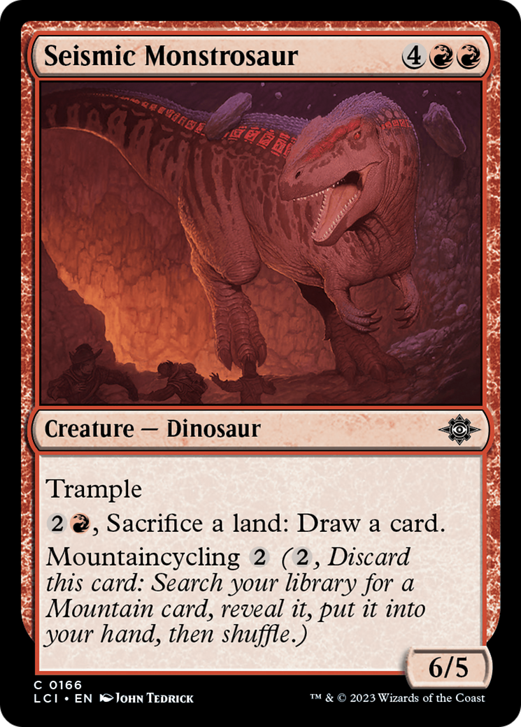 Seismic Monstrosaur (LCI-166) [The Lost Caverns of Ixalan] Foil MTG Single Wizards of the Coast
