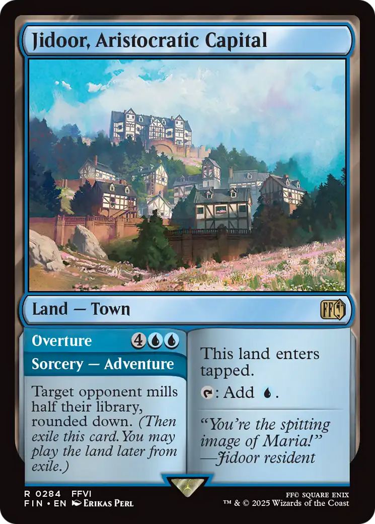 Jidoor, Aristocratic Capital // Overture (FIN-284) [FINAL FANTASY] Foil MTG Single Wizards of the Coast