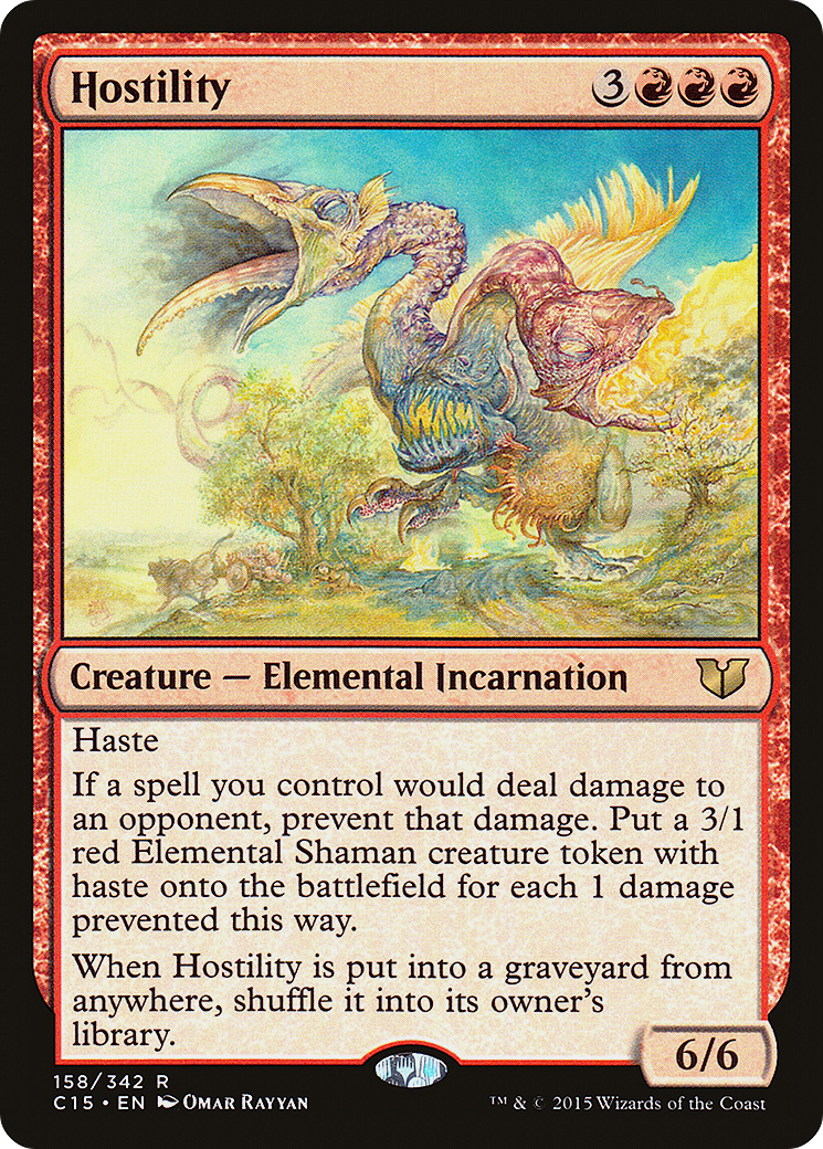 Hostility (C15-158) [Commander 2015] MTG Single Wizards of the Coast