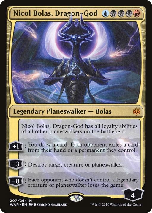 Nicol Bolas, Dragon-God (WAR-207) [War of the Spark] MTG Single Wizards of the Coast