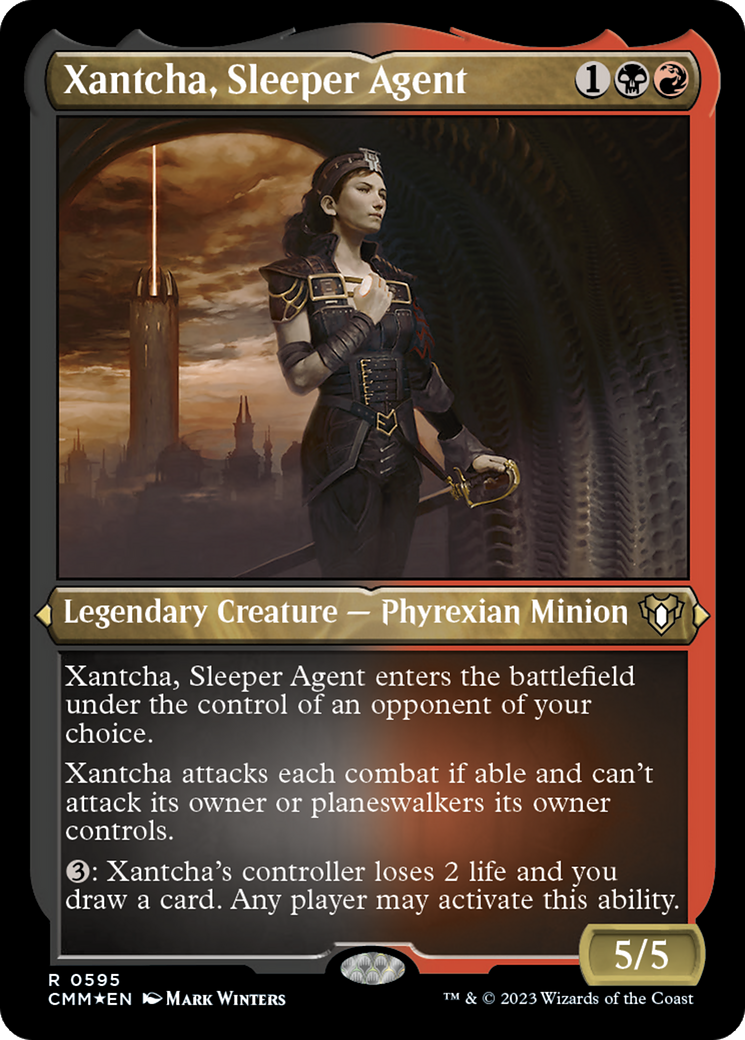 Xantcha, Sleeper Agent (CMM-595) [Commander Masters] Etched Foil MTG Single Wizards of the Coast