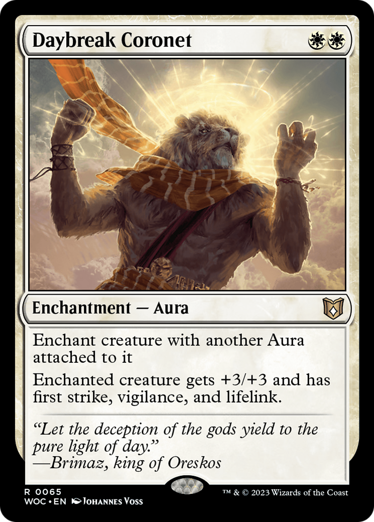 Daybreak Coronet (WOC-065) [Wilds of Eldraine Commander] MTG Single Wizards of the Coast