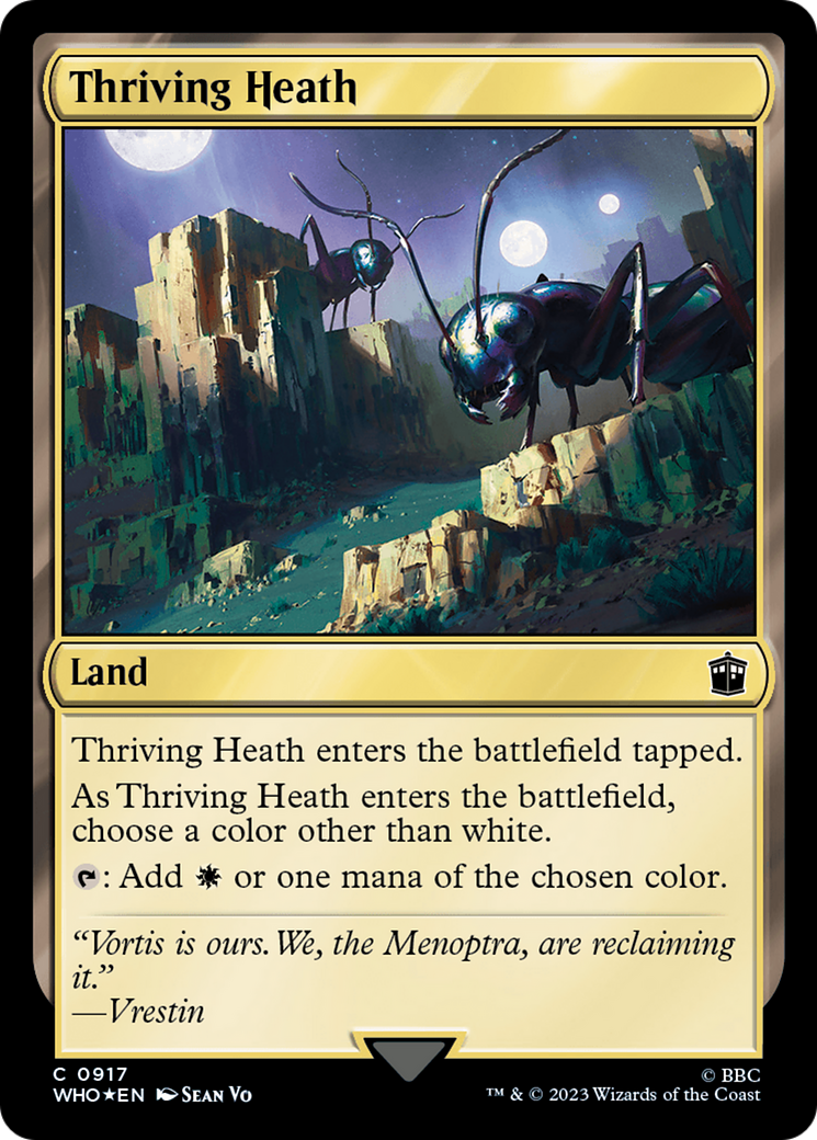 Thriving Heath (Surge Foil) (WHO-917) [Doctor Who] Foil MTG Single Wizards of the Coast