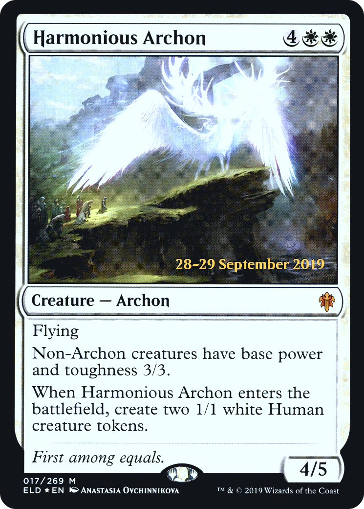 Harmonious Archon (PRE-017) [Throne of Eldraine Promos] Foil MTG Single Wizards of the Coast