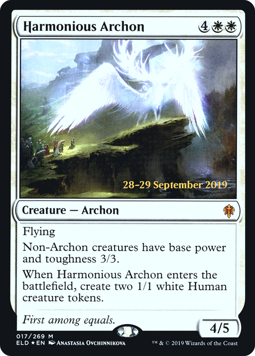 Harmonious Archon (PRE-017) [Throne of Eldraine Promos] Foil MTG Single Wizards of the Coast