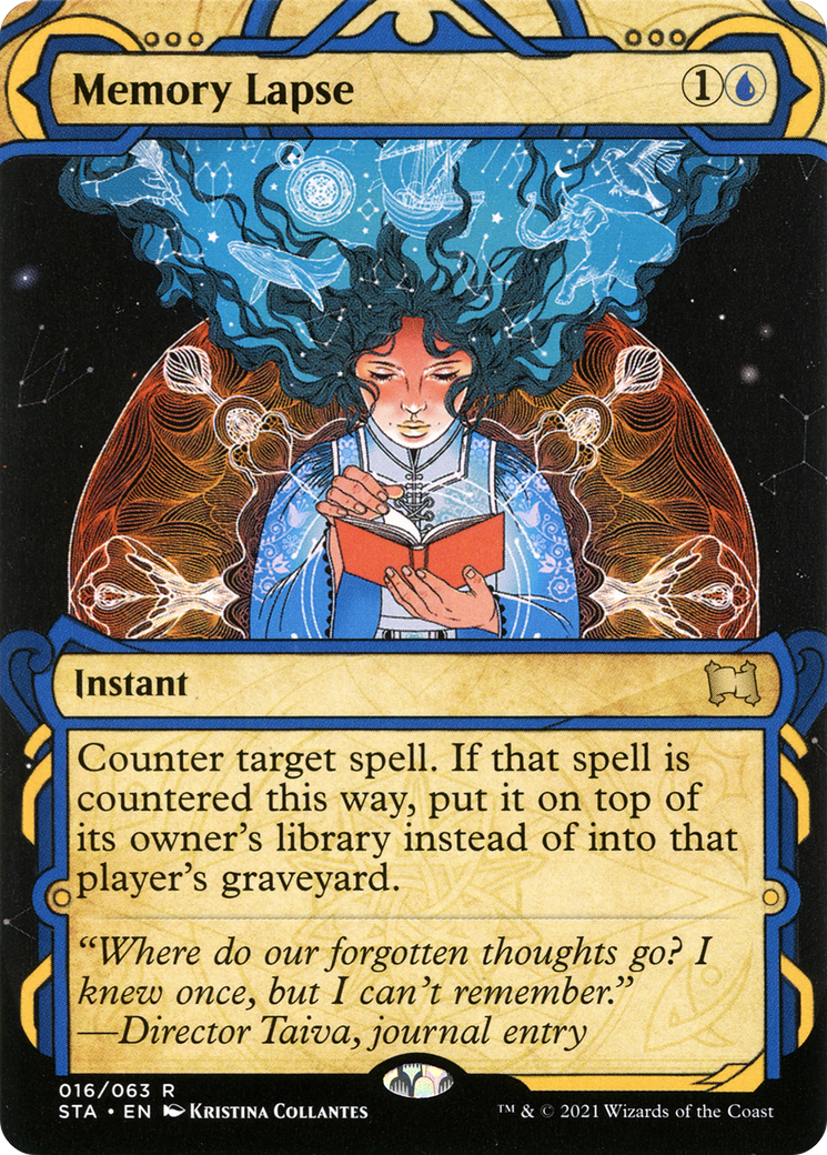Memory Lapse (STA-016) [Strixhaven Mystical Archive] (Showcase) (Borderless) MTG Single Wizards of the Coast