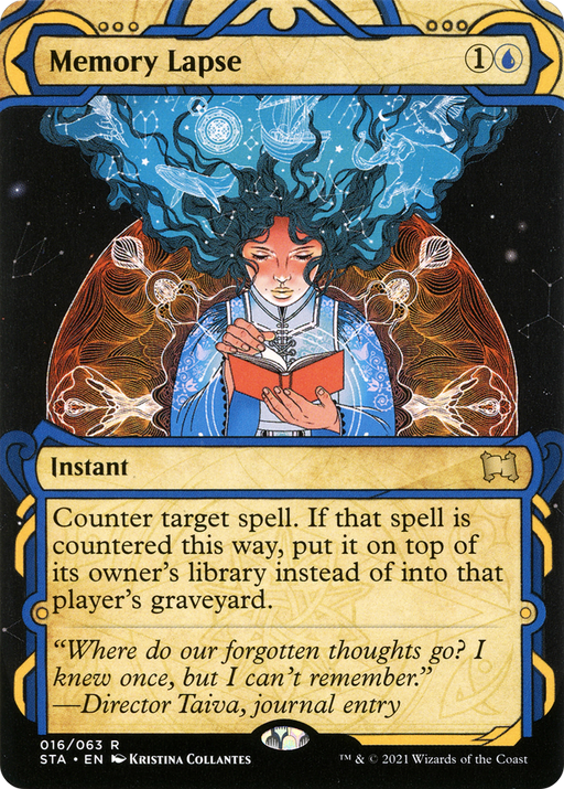 Memory Lapse (STA-016) [Strixhaven Mystical Archive] (Showcase) (Borderless) MTG Single Wizards of the Coast