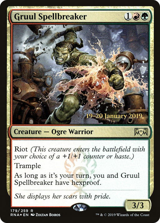Gruul Spellbreaker (PRE-179) [Ravnica Allegiance Promos] Foil MTG Single Wizards of the Coast