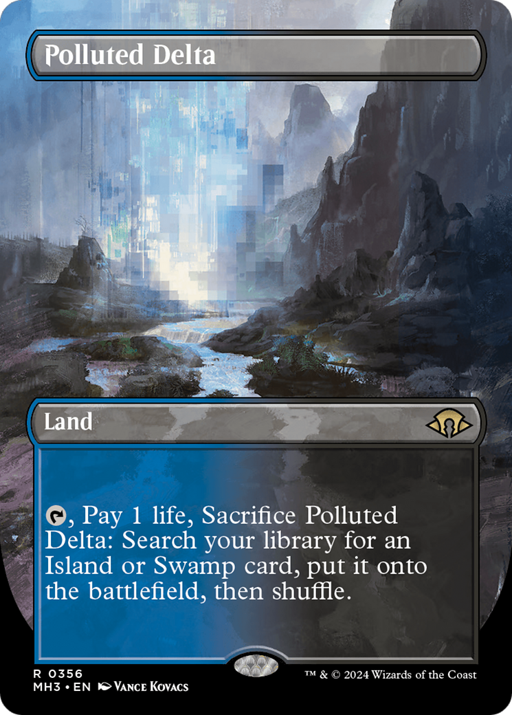 Polluted Delta (MH3-356) [Modern Horizons 3] (Borderless) MTG Single Modern Horizons 3