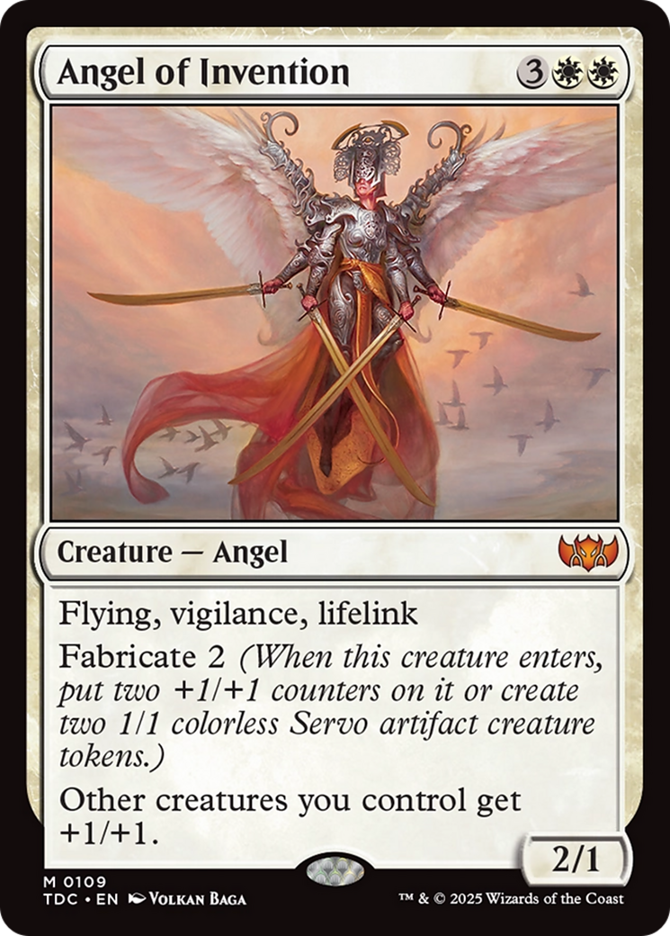 Angel of Invention (TDC-109) [Commander: Tarkir: Dragonstorm] MTG Single Wizards of the Coast