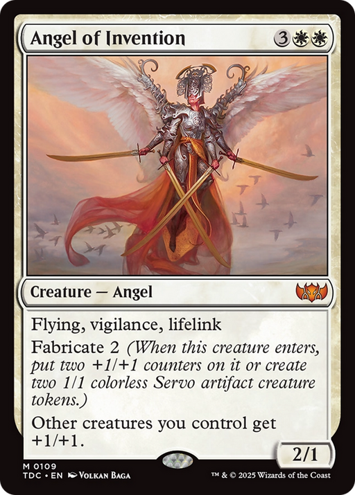 Angel of Invention (TDC-109) [Commander: Tarkir: Dragonstorm] MTG Single Wizards of the Coast