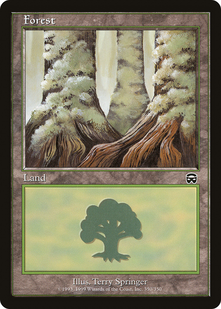 Forest (MMQ-350) [Mercadian Masques] Foil MTG Single Wizards of the Coast