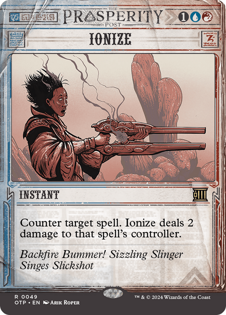 Ionize (OTP-049) [Breaking News] (Showcase) (Borderless) MTG Single Wizards of the Coast