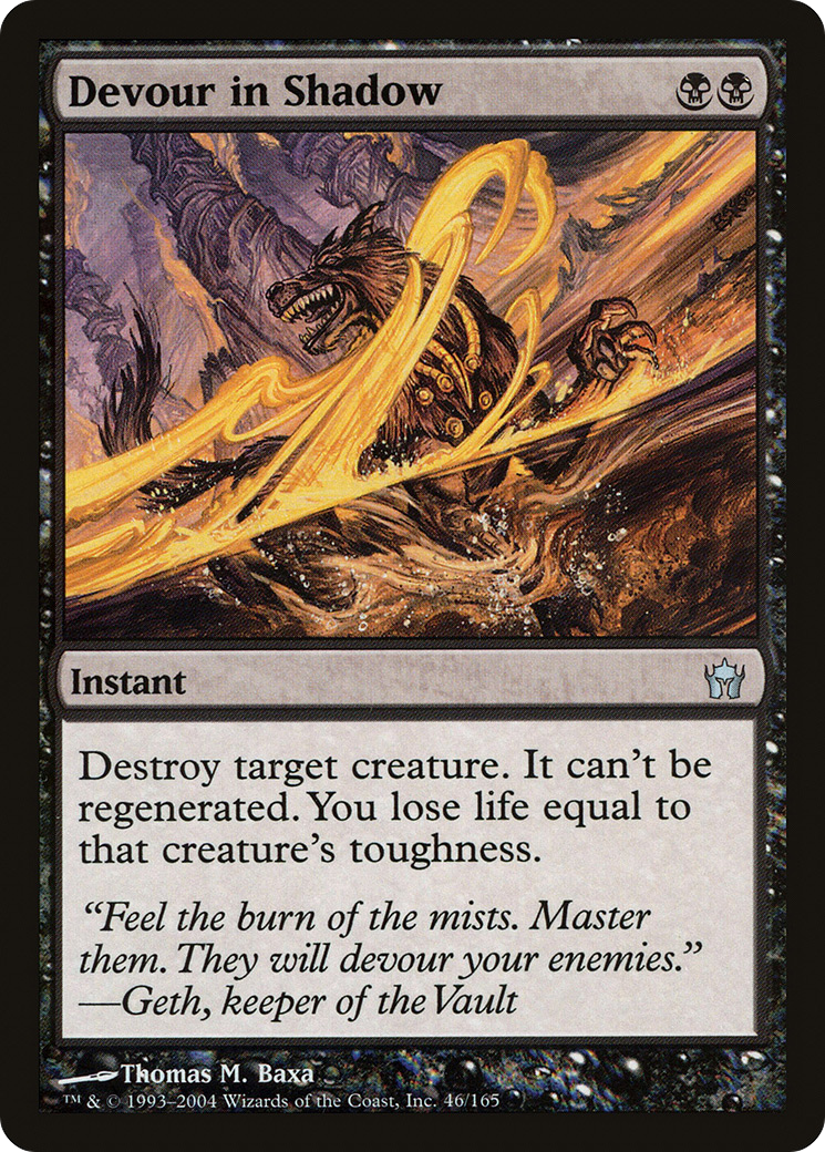 Devour in Shadow (5DN-046) [Fifth Dawn] MTG Single Wizards of the Coast