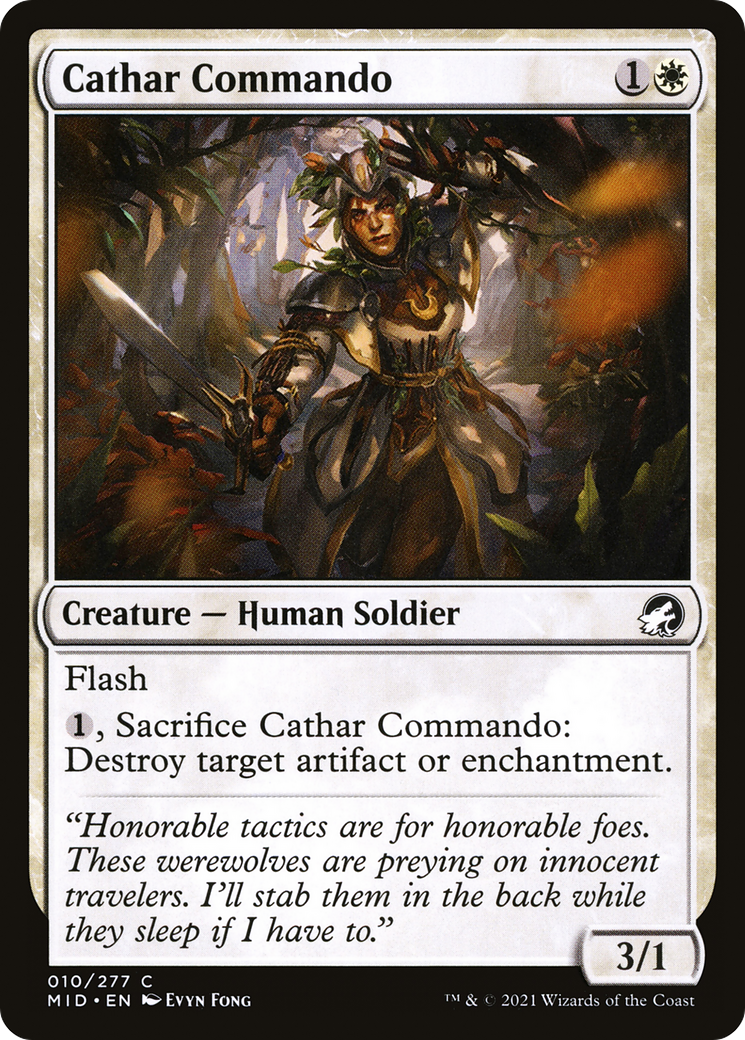 Cathar Commando (MID-010) [Innistrad: Midnight Hunt] MTG Single Wizards of the Coast