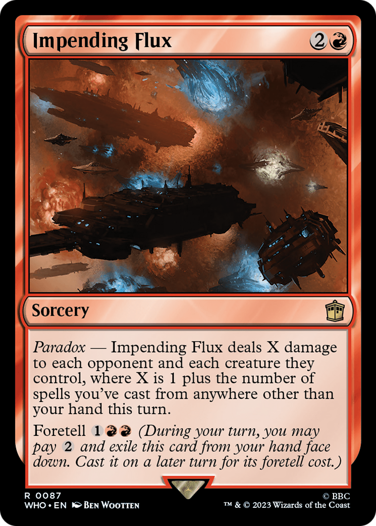 Impending Flux (WHO-087) [Doctor Who] MTG Single Wizards of the Coast