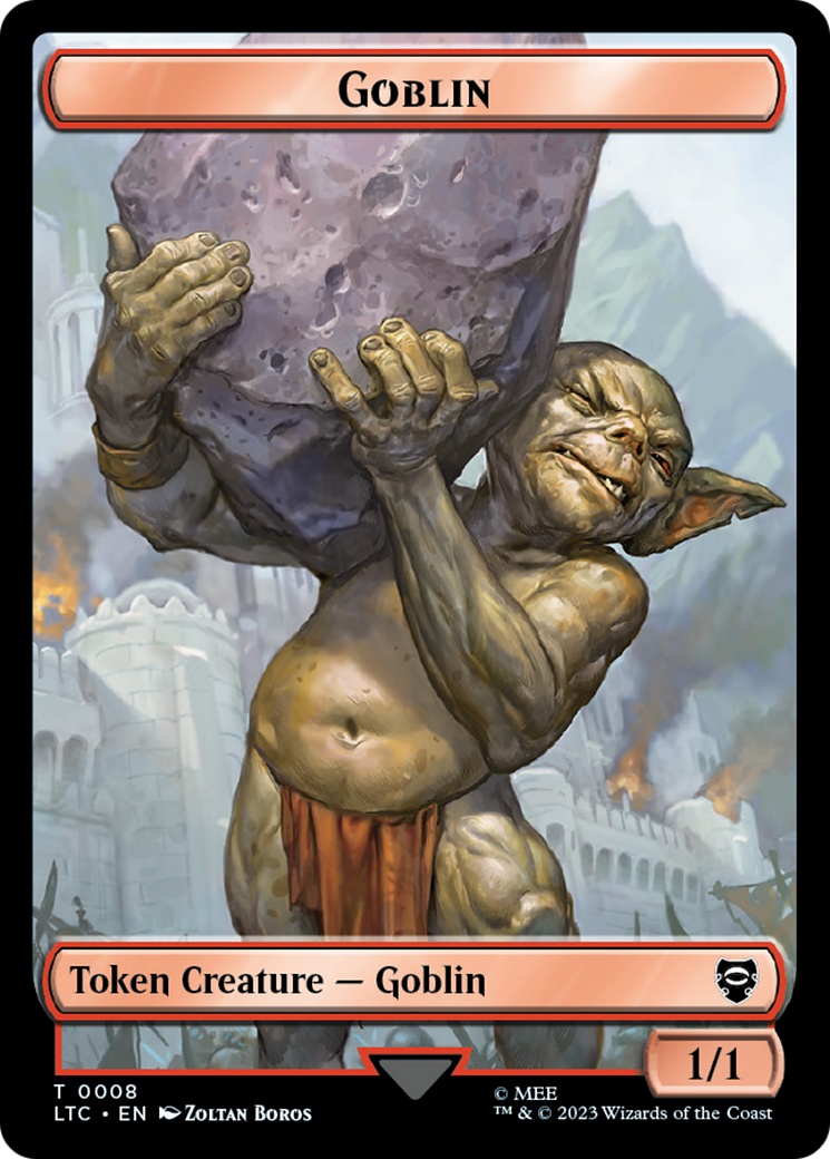Goblin (TLTC-008) [Tokens] Tales of Middle-earth Commander Tokens MTG Single Wizards of the Coast