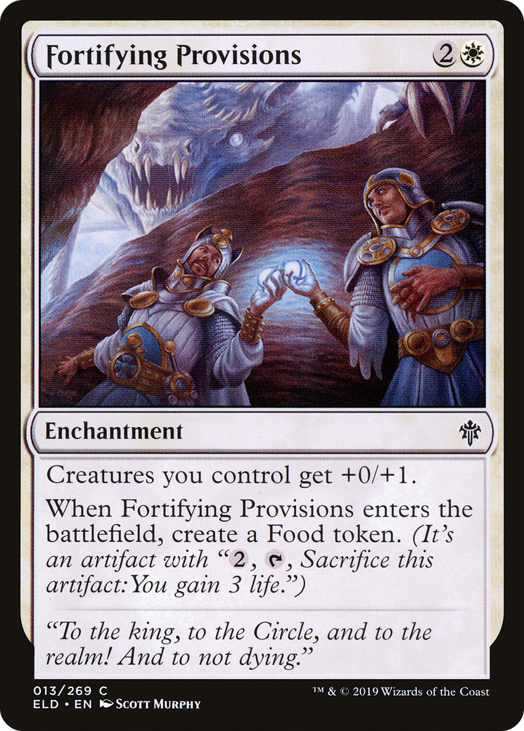 Fortifying Provisions (ELD-013) [Throne of Eldraine] MTG Single Wizards of the Coast