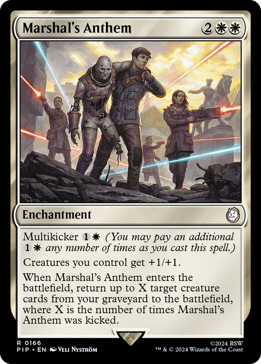 Marshal's Anthem (PIP-166) [Fallout] MTG Single Wizards of the Coast