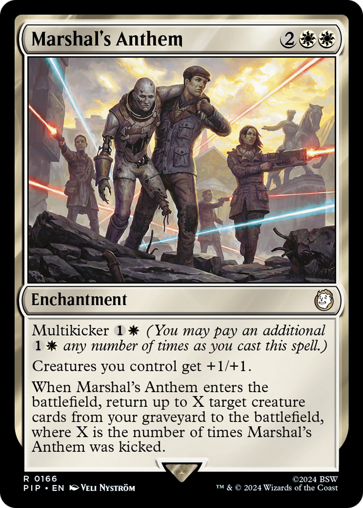 Marshal's Anthem (PIP-166) [Fallout] Foil MTG Single Wizards of the Coast
