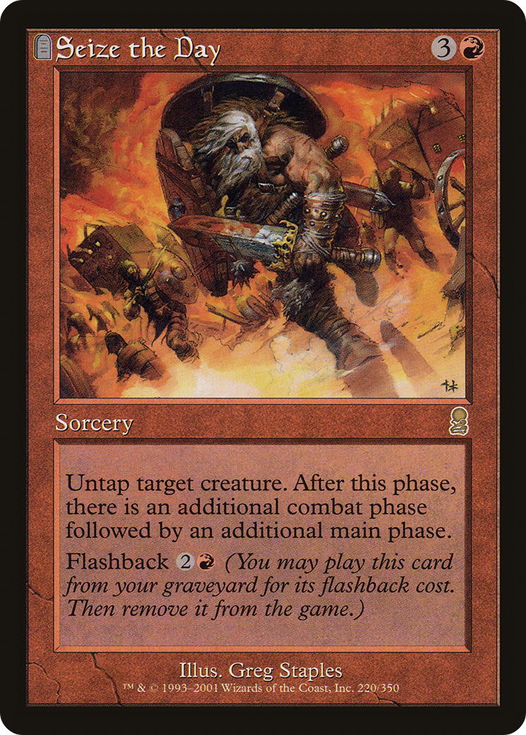 Seize the Day (ODY-220) [Odyssey] Foil MTG Single Wizards of the Coast
