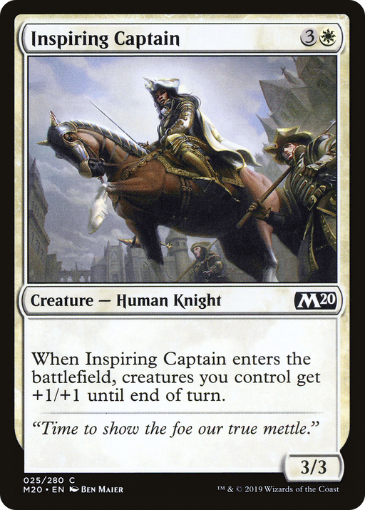 Inspiring Captain (M20-025) [Core Set 2020] MTG Single Wizards of the Coast