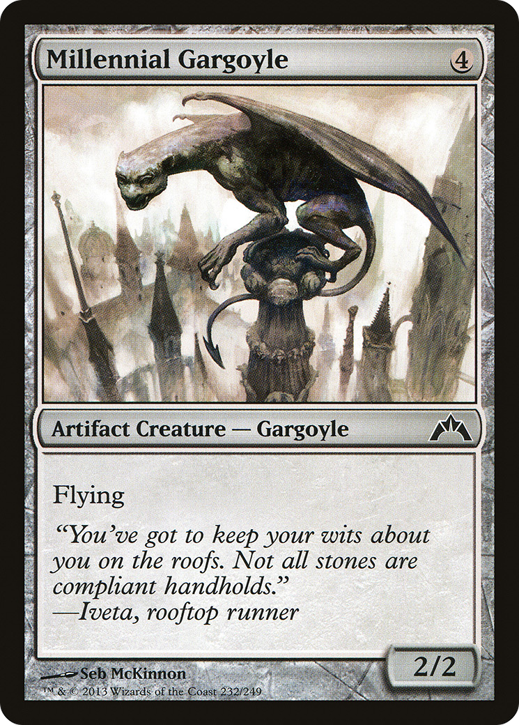Millennial Gargoyle (GTC-232) [Gatecrash] MTG Single Wizards of the Coast