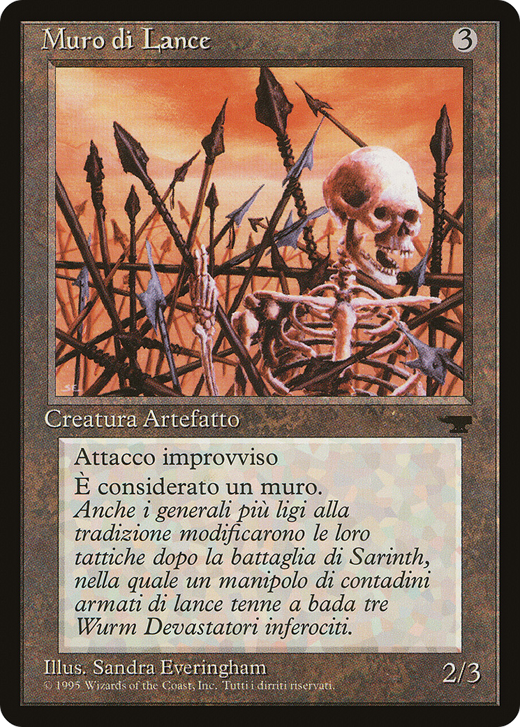 Wall of Spears (REN-148) [Misc] Rinascimento MTG Single Wizards of the Coast